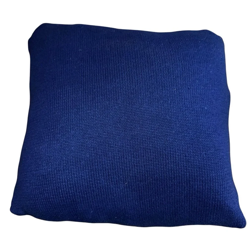 Vintage Golf Embroidered Graphic Knit Pillow Par‎ For USA Stamp Navy Blue - Picture 3 of 4